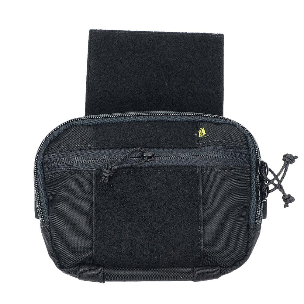 ミリタリーショップ レプマートのHigh Speed Gear ドロップダウンポーチ SPECIAL ミッションポーチ 12SMP0 [ ブラック ] プレートキャリア用 プレキャリ 付属品 オプション 付帯品 交換部品 スペアパーツ ヒップバッグ ボディバッグ ウエストバッグ ウエストポーチ ウェストポーチ クロスボディバッグ｜アングル2