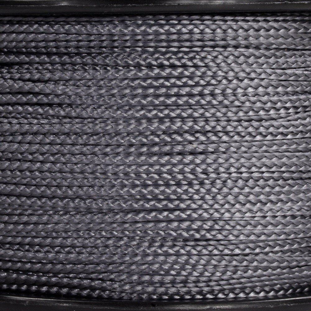 ミリタリーショップ レプマートのATWOOD ROPE ナノコード 0.75mm グラファイト アトウッドロープ ARM Nano cord Graphite 紐 災害 緊急 極細 ナイロン ポリエステル ナイロンコード ひも 糸 いと ナノパラコード マイクロコード ミニコード 細コード 細紐 ミニロープ マイクロロープ ミニパラコード｜アングル2