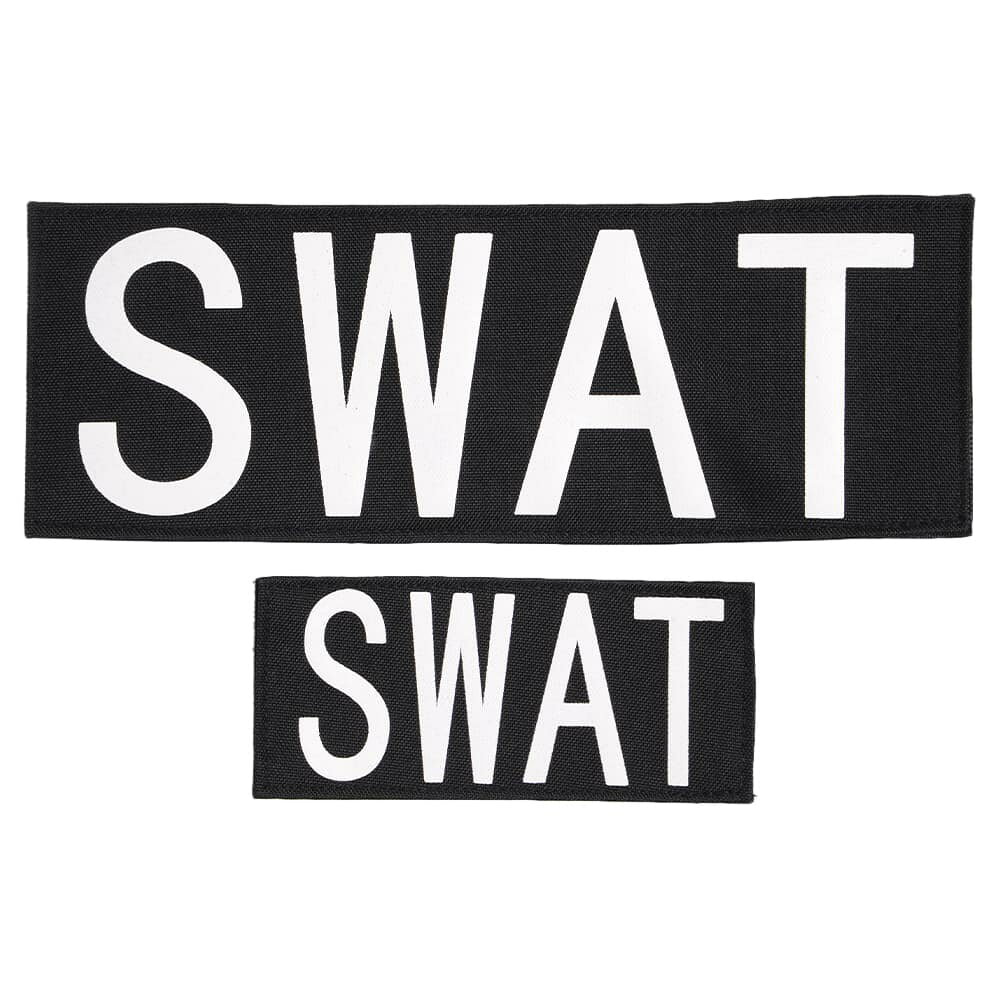 ミリタリーショップ レプマートのRothco ミリタリーワッペン SWAT ベルクロ ポリエステル製 [ 大 ] アメリカ陸軍警察 アーミー ミリタリーパッチ アップリケ 記章 徽章 襟章 肩章 胸章 階級章 ポリスワッペン LE装備 警察ワッペン ポリスパッチ 警察パッチ スリーブバッジ ワッペン パッチ 刺繍 エンブレム｜アングル3