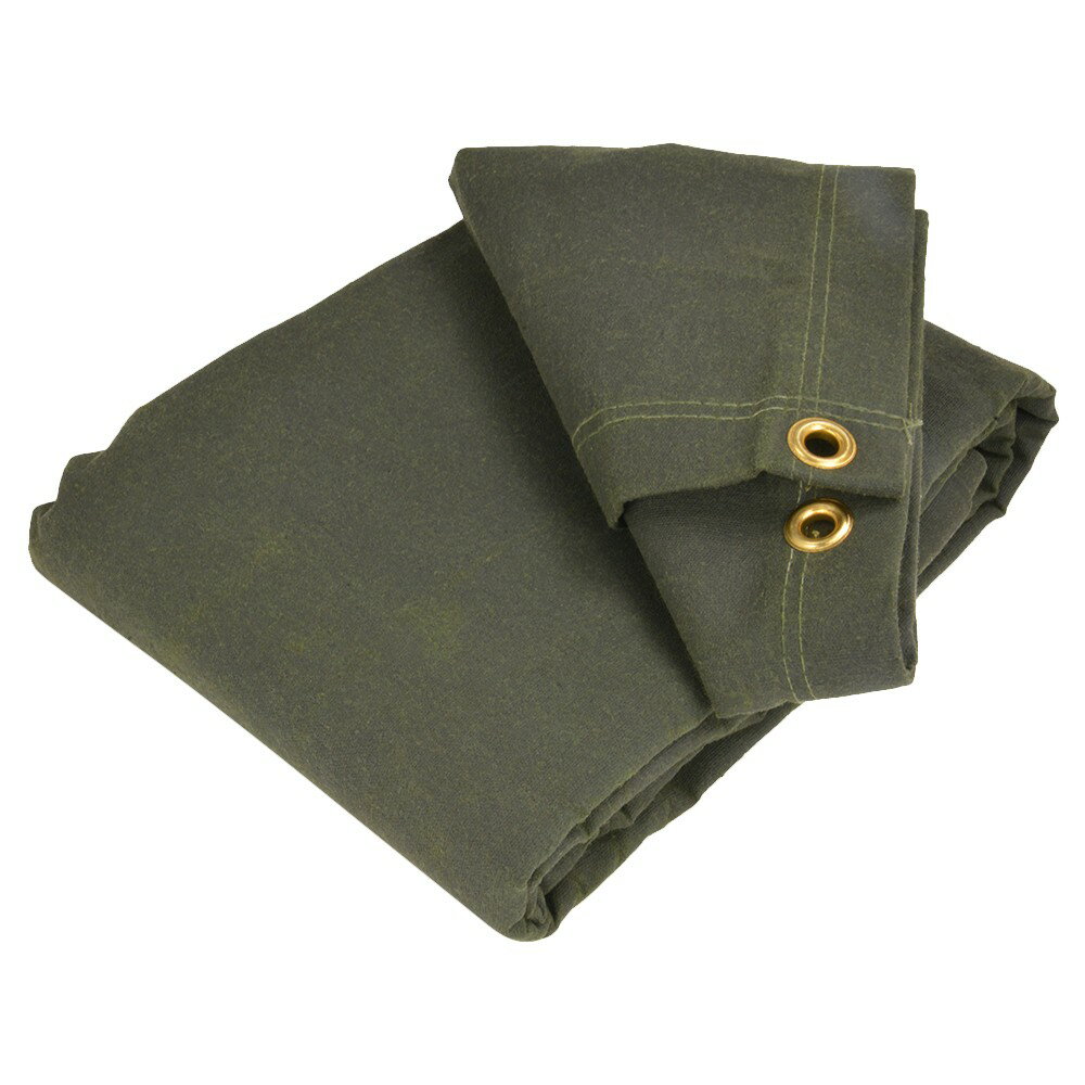 キャンバスタープ 16oz 蝋引き帆布 ターポリン 軍幕 OD色 [ 5×7ft ] コットン アウトドア バルク品 キャンプ用品 キャンバスシート CCS 16オンス パップテント通販格安セール情報　楽天　通販