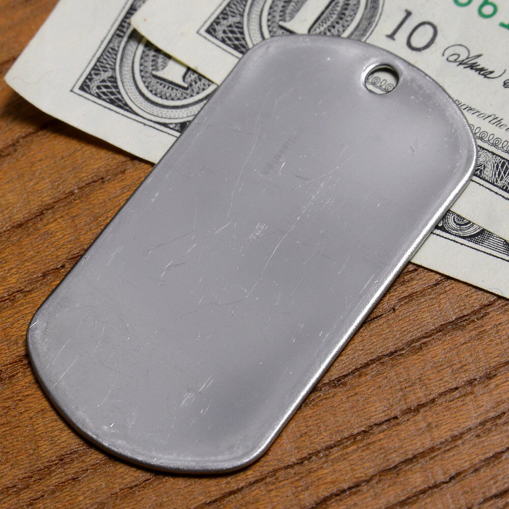 ドッグタグ プレート 鏡面 ステンレス 8381 | ドックタグ 認識票 DOG TAG 識別票 D...