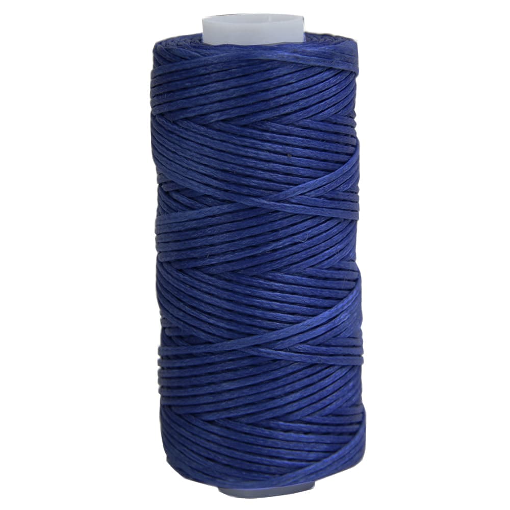 ワックスコード 蝋引き紐 50m レザークラフト用 [ ブルー ] 蝋引き糸 ロウ引き ハンドメイド 手芸 手作り ハンドクラフト 革細工 革工芸 皮革工芸 レザー細工 レザー工芸 レザークラフト用品 クラフト工具 クラフト道具 クラフト器具 クラフト用具 パーツ 部品