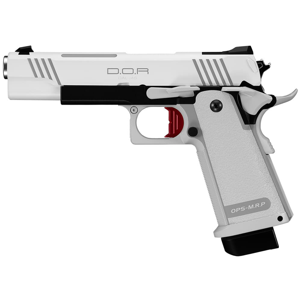 東京マルイ ガスガン Hi-CAPA WHITE D.O.R マイクロプロサイト対応 No.111 TOKYO MARUI ハイキャパホワイト 45口径 ガバメント ドットサイト対応 ストレートトリガー オートピストル 自動拳銃 ガス銃 自動式拳銃 オートマチックピストル 遊戯銃 ガスブロ拳銃