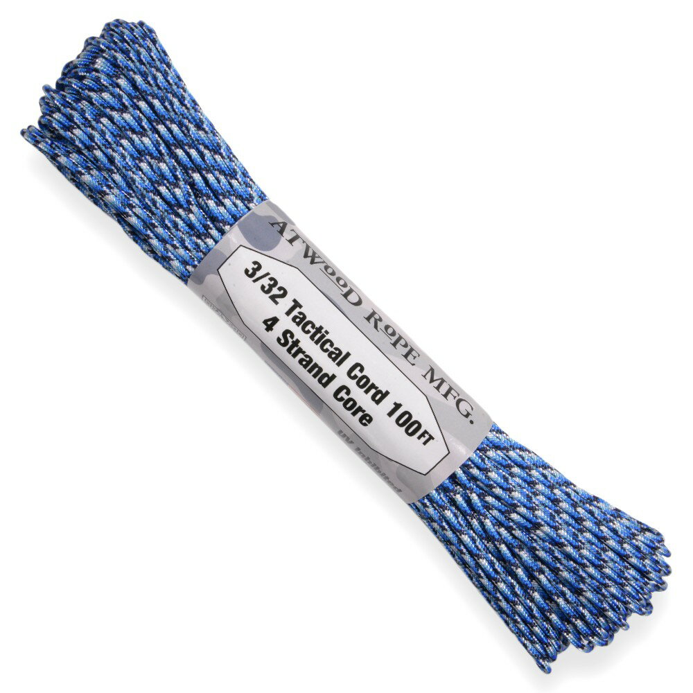 ATWOOD ROPE タクティカルコード ブルースネーク 30m アトウッドロープ 紐 ロープ 靴ひも 靴紐 blue snake ナイロンコード ひも