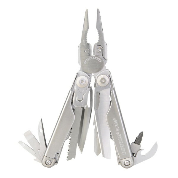 レザーマン サージ new マルチプライヤー [ シルバー / プレミアムシース ] 830158 SURGE Leatherman ペンチ 携帯工具 マルチツールナイフ 十徳ナイフ 十得ナイフ 万能ナイフ サバイバルツール 万能プライヤー 万能ツール通販格安セール情報　楽天　通販