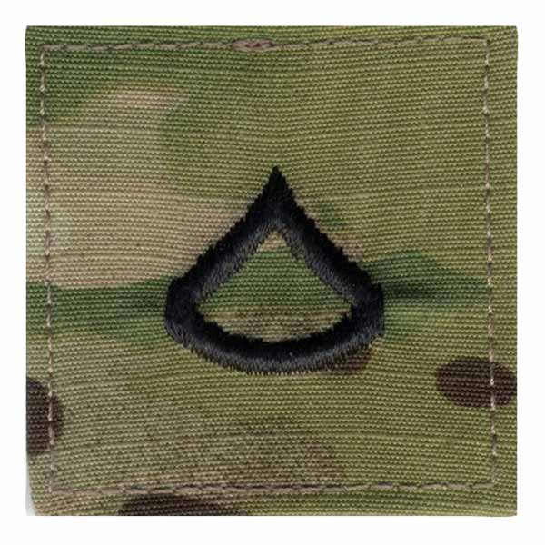 Rothco ミリタリーワッペン アメリカ軍 階級章 上等兵 ベルクロ [ マルチカム ] | ミリタリーミリタリーパッチ アップリケ 記章 徽章 襟章 肩章 胸章 階級章ワッペン ランクバッジ パッチ スリーブバッジ 階級 袖章 ランク ワッペン 刺繍 エンブレム