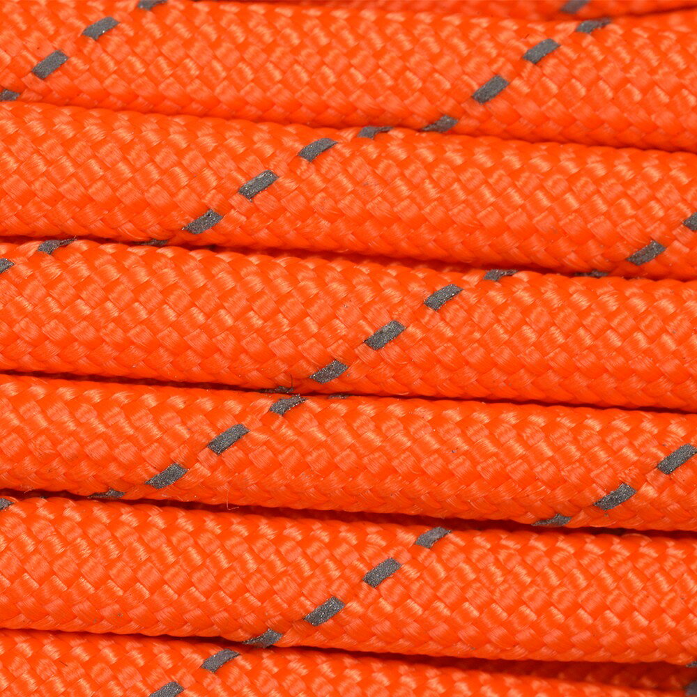 ミリタリーショップ レプマートのATWOOD ROPE 反射材 550パラコード タイプ3 ネオンオレンジ [ 15m ] アトウッドロープ ARM 商用 Reflective Neon Orange 蛍光 橙色 リフレクティブ ロープ パラシュートコード 綱 靴紐 靴ひも シューレース 防災 550コード ナイロンコード 紐 ひも パラコード｜アングル3