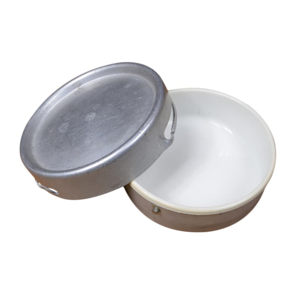 ドイツ軍放出品 アルミ製 バターケース [ 並下品 ] 軍払下げ品 軍払い下げ品 カトラリー テーブルウェ..