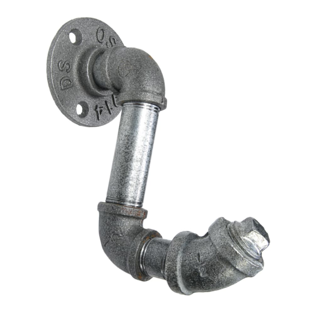 壁掛けフック ガス管フック メタルフック SGP 水道管フック S字フック 壁付けフック 雑貨 おしゃれ 飾り 金属フック アイアンフック 水道管型 インダストリアル 収納フック ツールフック ガレージフック デザインフック おしゃれフック インテリア雑貨