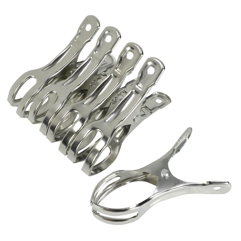 ステンレスピンチ 洗濯用品 ランドリーグッズ 二股形状 [ 5個セット / 11cm ] 物干し 洗濯ばさみ 洗濯..