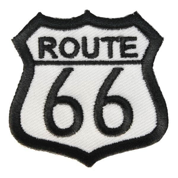 Rakuten - パッチ ROUTE 刺繍 アイロンシート付 [ ROUTE 66 / ミディアム ] ミリタリーワッペン ミリタリーパッチ アップリケ 記章 徽章 襟章 肩章 胸章 階級章 スリーブバッジ ワッペン エンブレム