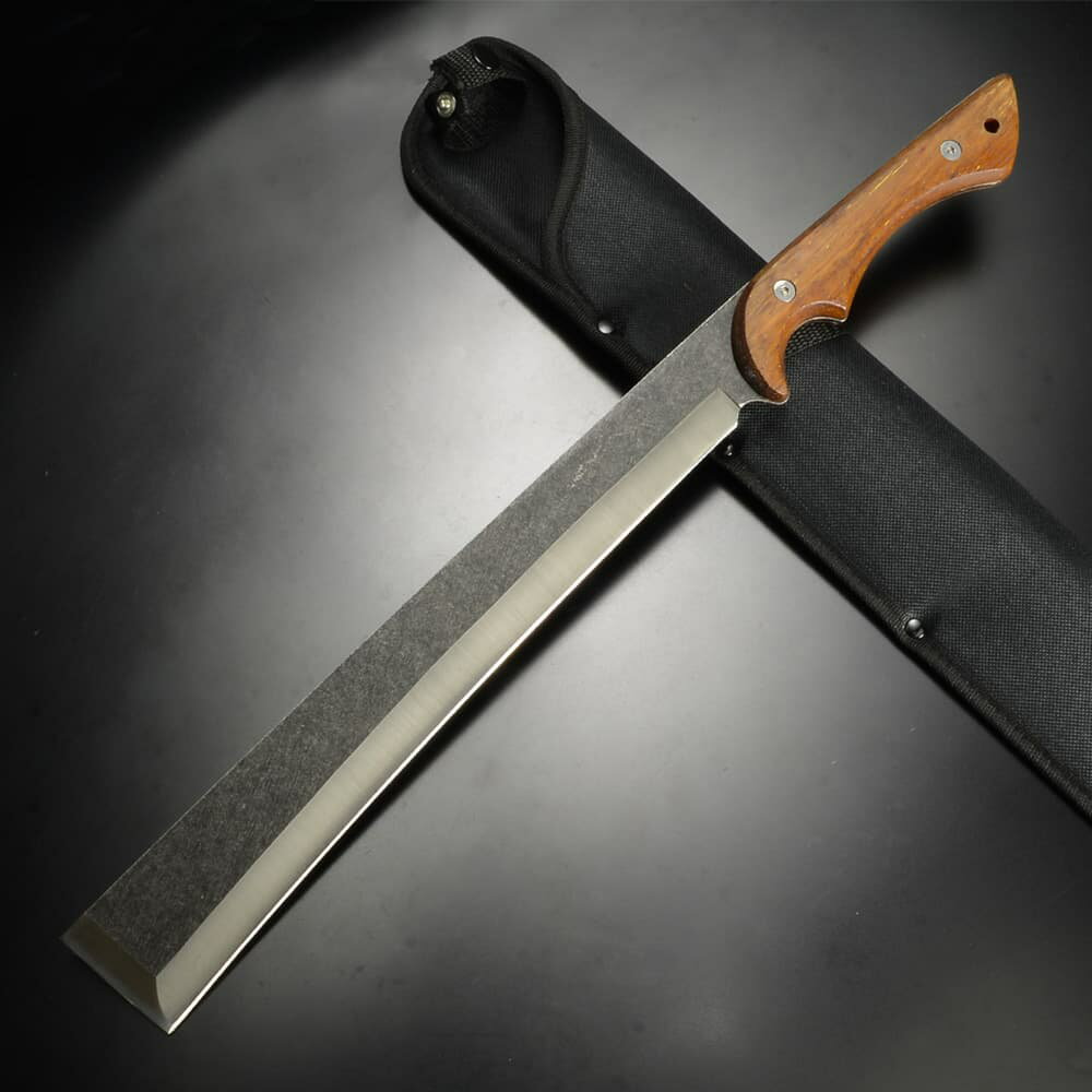 S-TEC マチェット Machete ナイロンシース付属 66104 エステック ウッドハンドル フルタング ナイロン..
