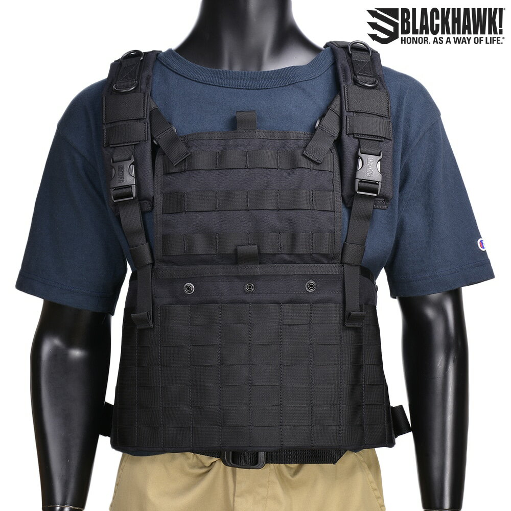 BLACKHAWK チェストリグ Commando Recon Chest Harness [ ブラック ] Blackhawk ミリタリーベスト アサルトベスト ミリタリーグッズ ミリタリー用品 サバゲー装備 Rigのサムネイル