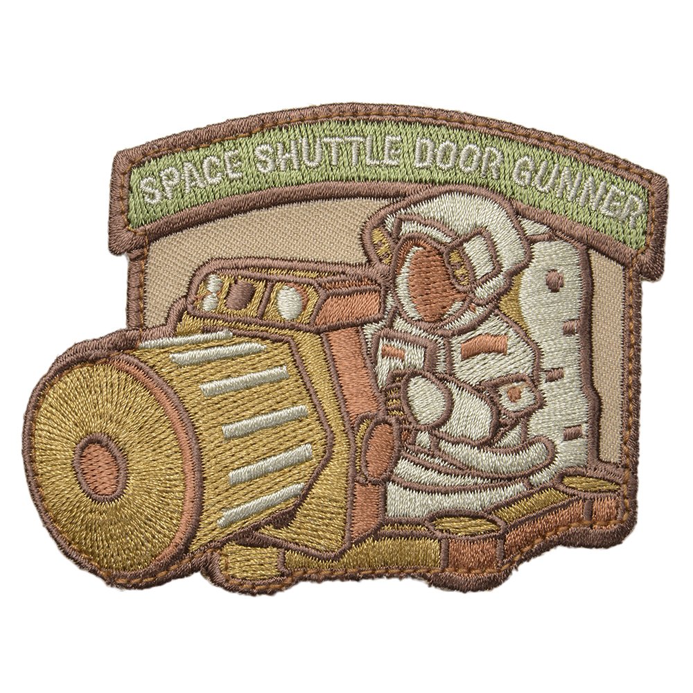 ミルスペックモンキー Space Shuttle Door Gunner パッチ ベルクロ [ アリッド ] MSM スペースシャトル 宇宙飛行士 砲手 ミリタリーワッペン ミリタリーパッチ アップリケ
