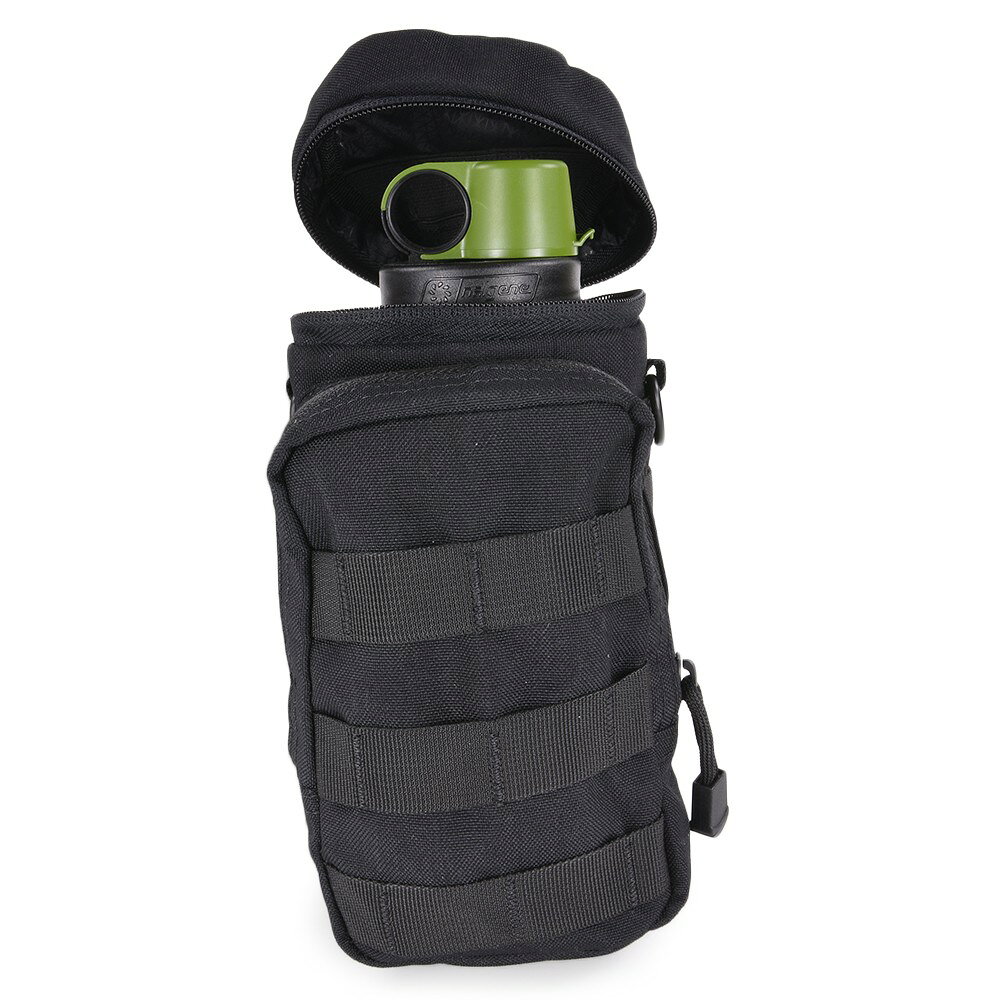 ミリタリーショップ レプマートのCONDOR ナルゲンボトルポーチ MA40 1L [ ブラック ] NALGENE キャンティーン ナルゲンポーチ ボトルケース 水筒入れ OD オリーブドラブ 水筒ポーチ ミリタリーポーチ 軍用ポーチ ボトルホルダー ボトルカバー ボトルバッグ ス ドリンクホルダー 水筒カバー 水筒ホルダー｜アングル2