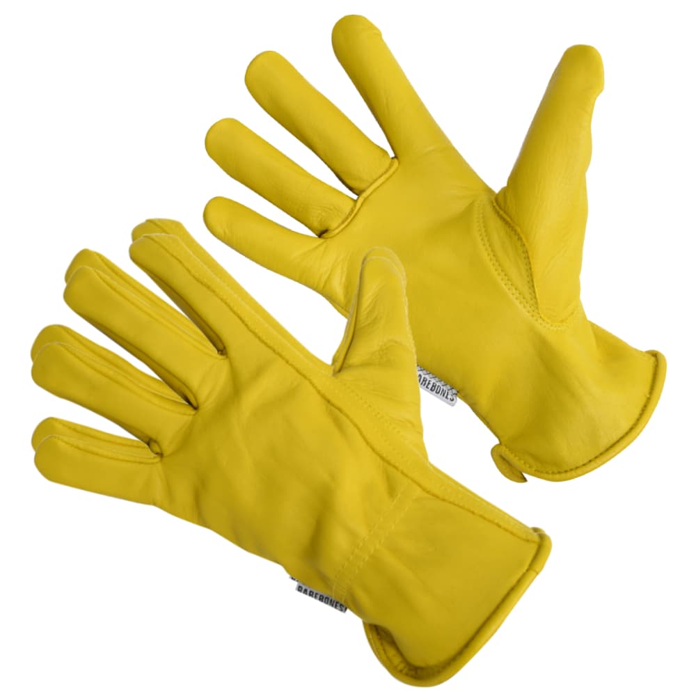 Barebones ガーデングローブ 作業手袋 クラシックワークグローブ 牛革製 [ ナチュラル / XSサイズ ] ベ..