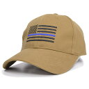 ロスコ Rothco キャップ U.S. Flag Low Profile Cap シンブルーライン 星条旗 [ コヨーテブラウン ] ロスコ アメリカ エンブレム 帽子 野球帽 タクティカル サバイバル アウトドア ミリタリー ベースボールキャップ ミリタリーキャップ メンズ 通販 販売 軍用帽