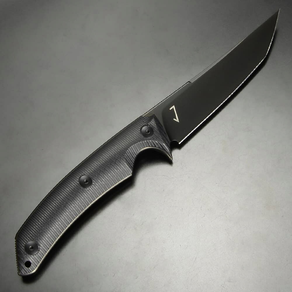 ミリタリーショップ レプマートのBASTINELLI KNIVES アウトドアナイフ PY フィクスドブレード 黒刃 BAS207 バスティネリ 刃物 キャンプナイフ 渓流ナイフ 固定刃 カランビットスタイルナイフ 護身用ナイフ ユーティリティナイフ Kydexシース付き イタリア製高品質ナイフ ミリタリー アウトドア サバイバル｜アングル2