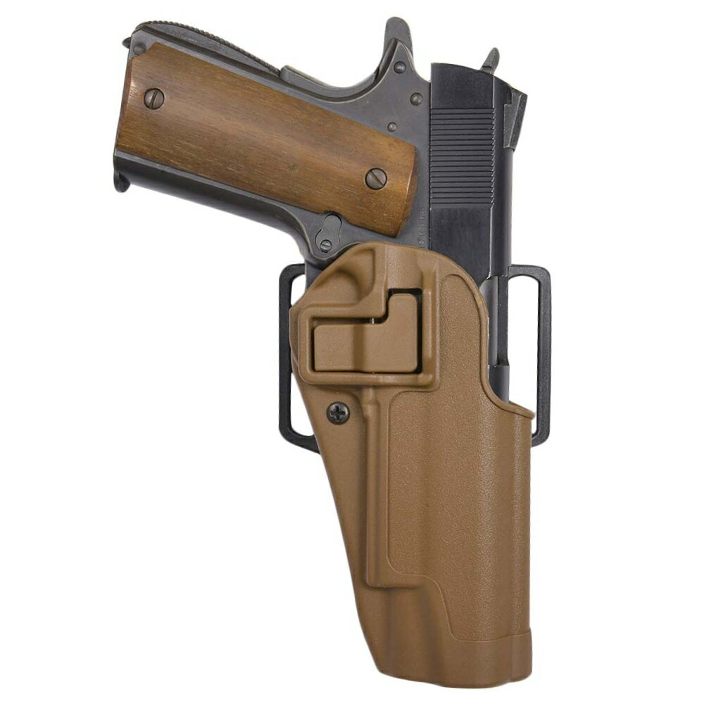 BLACKHAWK Serpa CQCホルスター 1911系適合 M45A1対応可 コヨーテタン / 右利き ブラックホーク 実物 コルト1911 ガバメント 410503 COLT シェルパ BHI ヒップホルスター CQBホルスター 近接格闘 拳銃嚢 ベルトホルスター