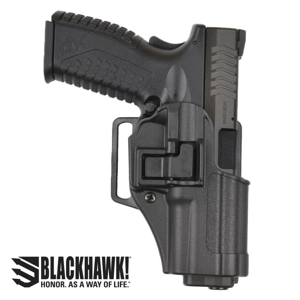 BLACKHAWK Serpa CQCホルスター XDM-40用 右用 ブラックホーク 実物 Springfield 左利き 410507BKL スプリングフィールドXD シェルパ BHI ヒップホルスター CQBホルスター 近接格闘 拳銃嚢 ベルトホルスター