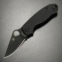 Spyderco 折りたたみナイフ Para3 G-10 コンプレッションロック CPM-S45VN ブラック スパイダルコ フォールディングナイフ 折り畳みナイフ パラ3 折り畳み式ナイフ 折りたたみ式ナイフ フォルダー