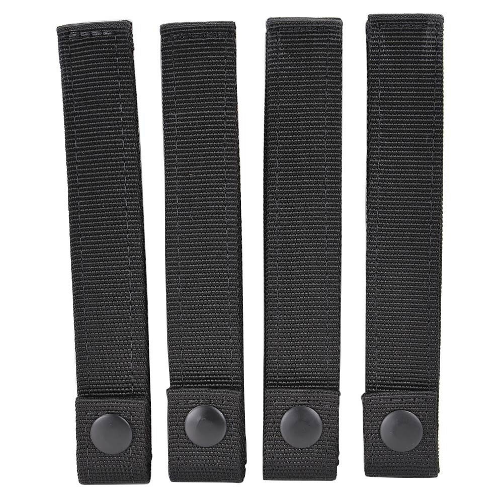 楽天ミリタリーショップ レプマートCONDOR モジュラーストラップ 4本セット [ ブラック / 6インチ ] コンドルアウトドア モールシステム MOLLE モールアクセサリー MOLLEアダプター パルス モーリー PALS モールアダプター MOLLEパーツ MOLLE部品 モール部品 パルスアダプター パルスパーツ パルス部品