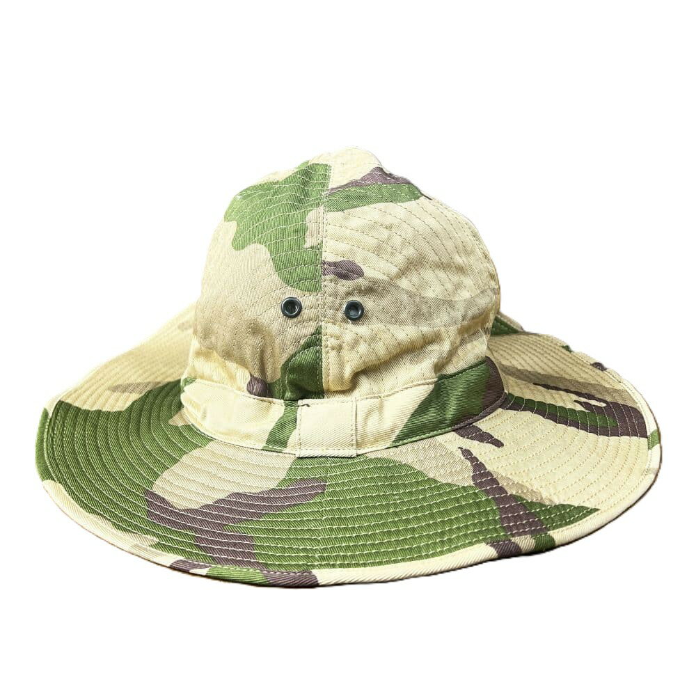イタリア軍放出品 ブーニーハット デザートリーフ迷彩 [ 可 / サイズ3 ] Italy ブッシュハット 砂漠用迷彩 サファリハット ジャングルハット レンジャーハット つば広帽 バケットハット トロピカルハット つば広ハット 伊軍 イタリア軍サープラス イタリア軍実物