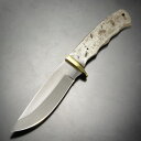Knifemaking ナイフブレード Hunter ドロップポイント 真鍮ガード付き BL-7702 ナイフメイキング ダマスカスブレード クラフトナイフ ハンドメイド ナイフパーツ ナイフ部品 ナイフ用品(4)
