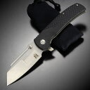 Komoran 折りたたみナイフ ライナーロック G10ハンドル ブラック フォールディングナイフ 折り畳みナイフ 折り畳み式ナイフ 折りたたみ式ナイフ フォルダー