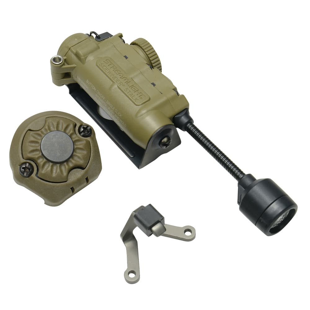 STREAMLIGHT サイドワインダーストーク CR123A 単3電池対応 ヘルメットマウント付 ストリームライト IFF IR アーム式 Sidewinder 赤外線 3色ライト 切り替え式 ミリタリー 軍隊 ヘルメットライ…