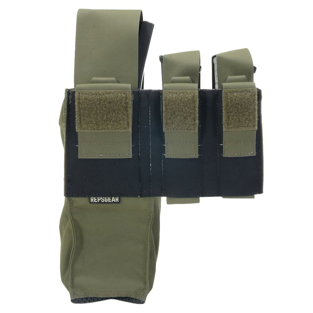 REPSGEAR ダンプポーチ PRMD Belt Placard ダブルピストル&ライフルマグポーチ付き PTP066 [ レンジャーグリーン ] レプズギア サバゲーポーチ 軍用ポーチ ミリタリーポーチ DUMP POUCH マガジンポーチ コンビマガジンポーチ コンビマガジンケース コンビマガジンホルダー 3