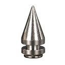 スタッズ ツリースパイク H20mm×φ10mm ニッケルメッキ | ベルト 革細工 レザークラフト材料 メンズベルト自作 ハンドメイド リベット スネールヘッ...