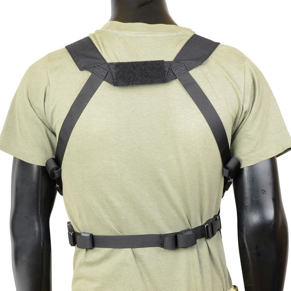 ミリタリーショップ レプマートのHELIKON-TEX チェストリグ Chicom Chest Rig コーデュラナイロン製 KK-CCR-CD [ ブラック ] ヘリコンテックス Cordura チコム ロードキャリアリグ タクティカルリグ ギアリグ 弾薬携行装備 弾倉ベスト｜アングル3