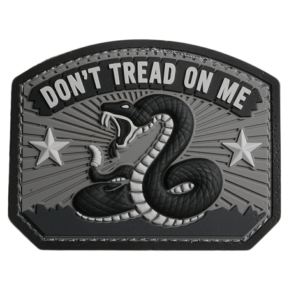 ミルスペックモンキー PVCパッチ ヘビ DONT TREAD ON ME ベルクロ [ アーバン ] MIL-SPEC MONKEY MSM TACTICAL TAILOR タクティカルテイラー 蛇 ガズデン旗 ミリタリーワッペン ミリタリーパッチ アップリケ 記章 徽章 襟章 肩章 胸章 階級章 ポリ塩化ビニル