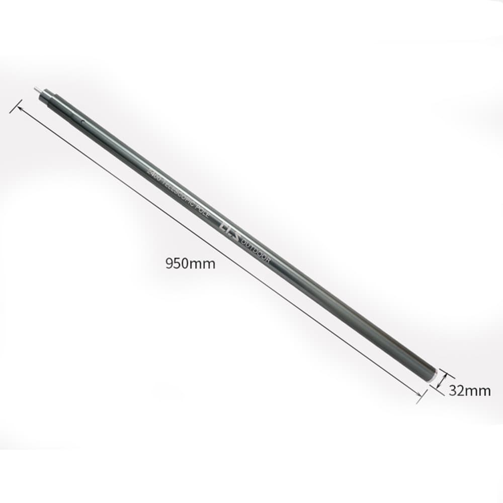 テントポール 伸縮式 調節幅205cm〜240cm 直径32mm アルミ合金 軽量 アウトドア [ ...