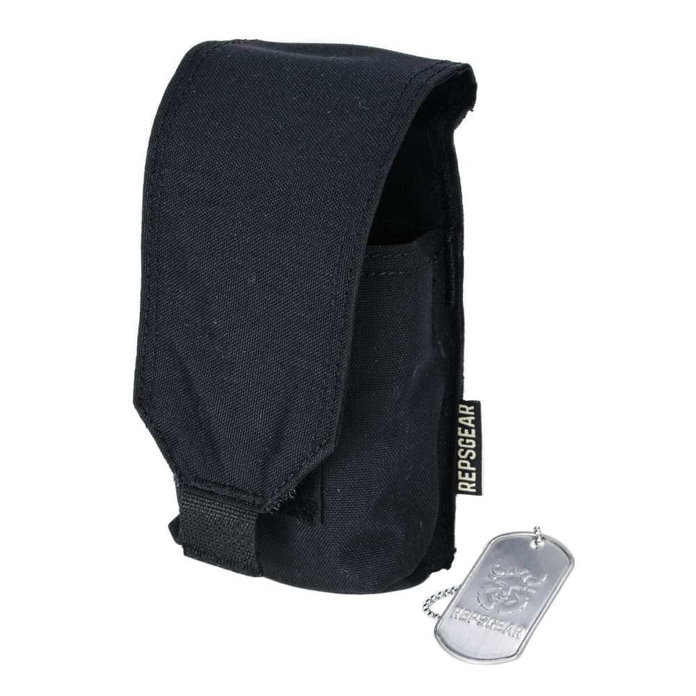 REPSGEAR スモークグレネードポーチ MOLLE対応 PTP018 [ ブラック ] 手榴弾ポーチ サバゲーポーチ 軍用..