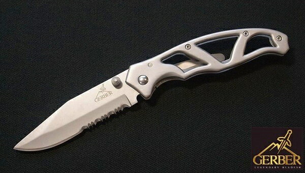 GERBER 折りたたみナイフ 8443 パラフレーム1 ハーフセレーション 半波刃 | 折り畳みナイフ フォルダー フォールディングナイフ ホールディングナイフ 折り畳み式ナイフ 折りたたみ式ナイフ