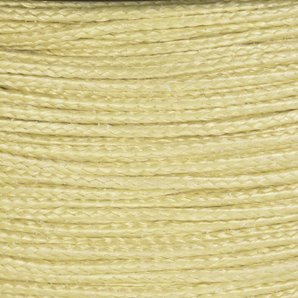 ミリタリーショップ レプマートのATWOOD ROPE マイクロコード 1.18mm アラミド繊維 イエロー アトウッドロープ Micro cord 黄色 Yellow ロープ パラコード パラシュートコード 綱 靴紐 靴ひも シューレース 防災 耐熱性 ケブラーコード ケブラーロープ ケブラー紐 ケブラー糸 アラミドコード｜アングル2