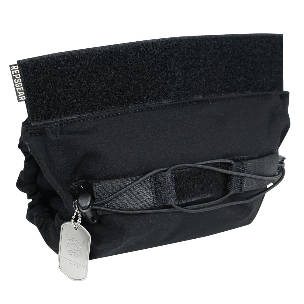 REPSGEAR ドロップポーチ JACKET STASH POCKET プレキャリ用 PTOT36 [ ブラック ] レプズギア リアドロップダウンポーチ ジャケットスタッシュポケット プレートキャリア用パーツ プレキャリパーツ 収納 アンダーポーチ