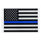 Rothco ステッカー Thin Blue Line Flag ブルーラインフラッグ 1293 ロスコ デカール 警察 法執行機関 星条旗 米国 アメリカ国旗 LE シール ラベルシール