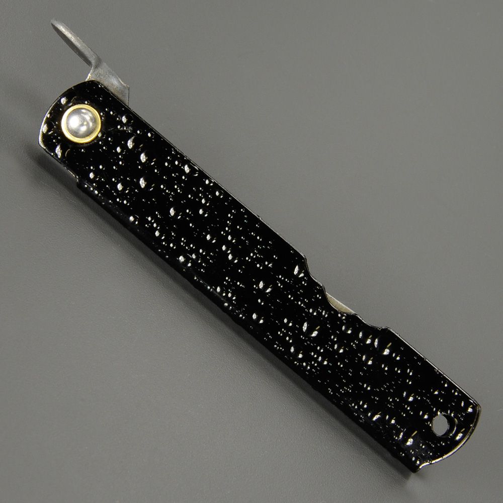 肥後守定 和式ナイフ 水飛沫 青紙割込 [ ブラック ] 肥後の守 ひごのかみ 永尾駒製作所 和風ナイフ 国産ナイフ アウトドアナイフ 小刀 本鍛造 刃物 日本製 国産刃物 和式刃物 フォールディングナイフ 折り畳みナイフ 折りたたみナイフ 折り畳み式ナイフ 折りたたみ式ナイフ通販格安セール情報　楽天　通販