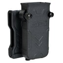 CYTAC ユニバーサル シングルマガジンポーチ 樹脂製 ピストル用 ベルトループ付 ブラック CY-MP-RSUBL サイタック Universal Single Magazine Pouch ハンドガン 9mm 45口径 シングルカラム ダブルカラム マルチフィット ポリマー マグポーチ ピストルマグポーチ