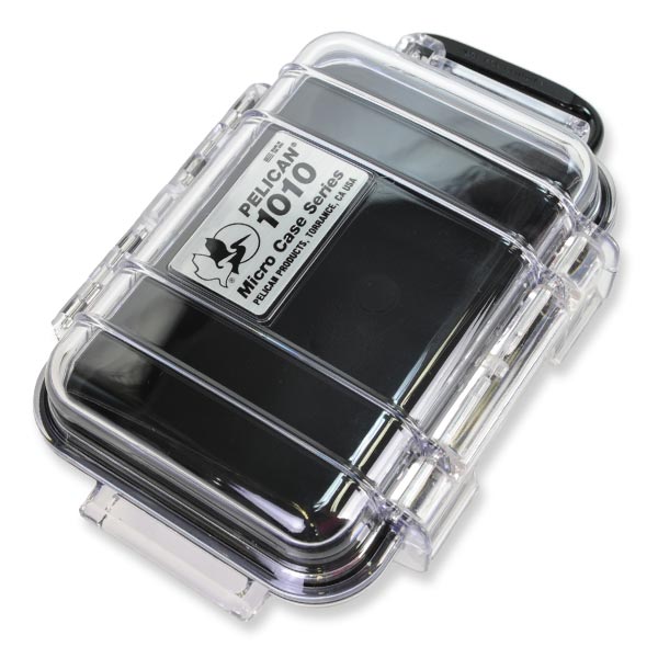 PELICAN マイクロケース 1010 [ クリアブラック ] CBK | 透明 携帯電話 デジカメケース 保護ケース ダイビング プラスチックボックス 防水ケース プラスチックケース 防水ボックス