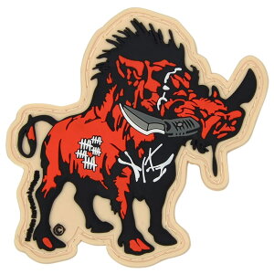 ミリタリーパッチ War Pig 戦争豚 ベルクロ式 ミリタリーワッペン アップリケ スリーブバッジ