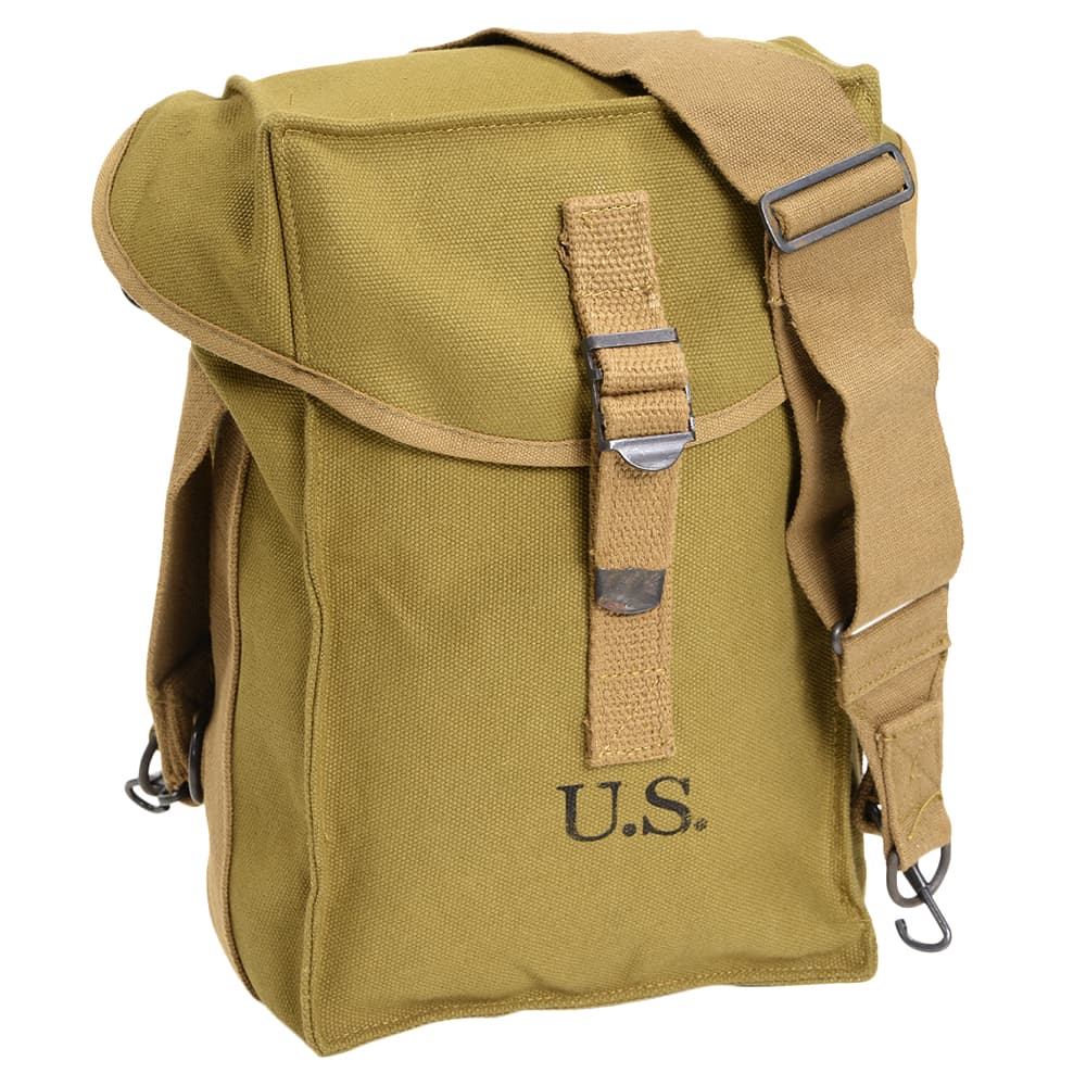 弾薬バック M1カービン用 復刻品 アメリカ軍 WW2 アモバック 弾薬ポーチ ショルダーバッグ AMMO BAG WWII ショルダーバック 肩掛けかばん 肩掛けカバン 鞄 マガジンポーチ マグポーチ ライフルマグポーチ ライフルマガジンポーチ サバゲーポーチ