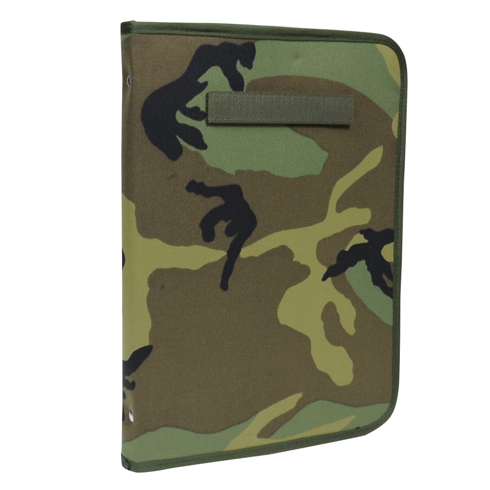 バインダー 書類収納 A4サイズ 迷彩柄 [ ウッドランドカモ柄 ] マップケース ブックカバー コマンドノ..