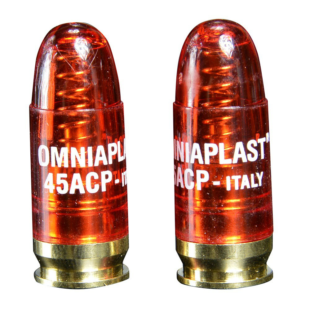 楽天ミリタリーショップ レプマートOMNIAPLAST スナップキャップ .45ACP弾 5個セット 空撃用 ダミーカート ダミーラウンド銃 ハンドガン サブマシンガン 空撃ちケース 空撃ケース