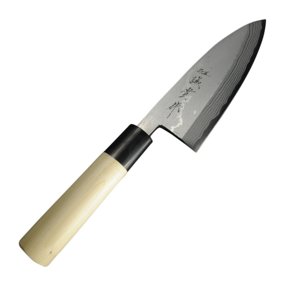 出刃包丁 田中一之刃物製作所 誠貴作 積層鋼 150mm 青紙ダマスカス鋼 料理庖丁 鍛造 和包丁 | 出刃庖丁 万能包丁 キッチンナイフ でばぼうちょう 万能庖丁のサムネイル