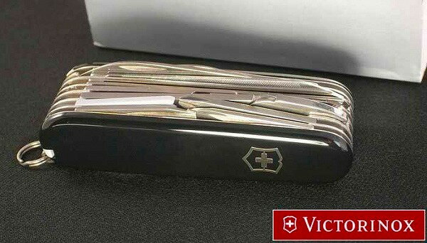 VICTORINOX アーミーナイフ スイスチャンプ 33機能 [ ブラック ] Victorinox ビクトリノクス Swiss Champ ツールナイフ マルチツール 十徳ナイフ キャンピングナイフ 万能ナイフ ステンレス ABS樹脂 軍用ナイフ 万能ツール通販格安セール情報　楽天　通販