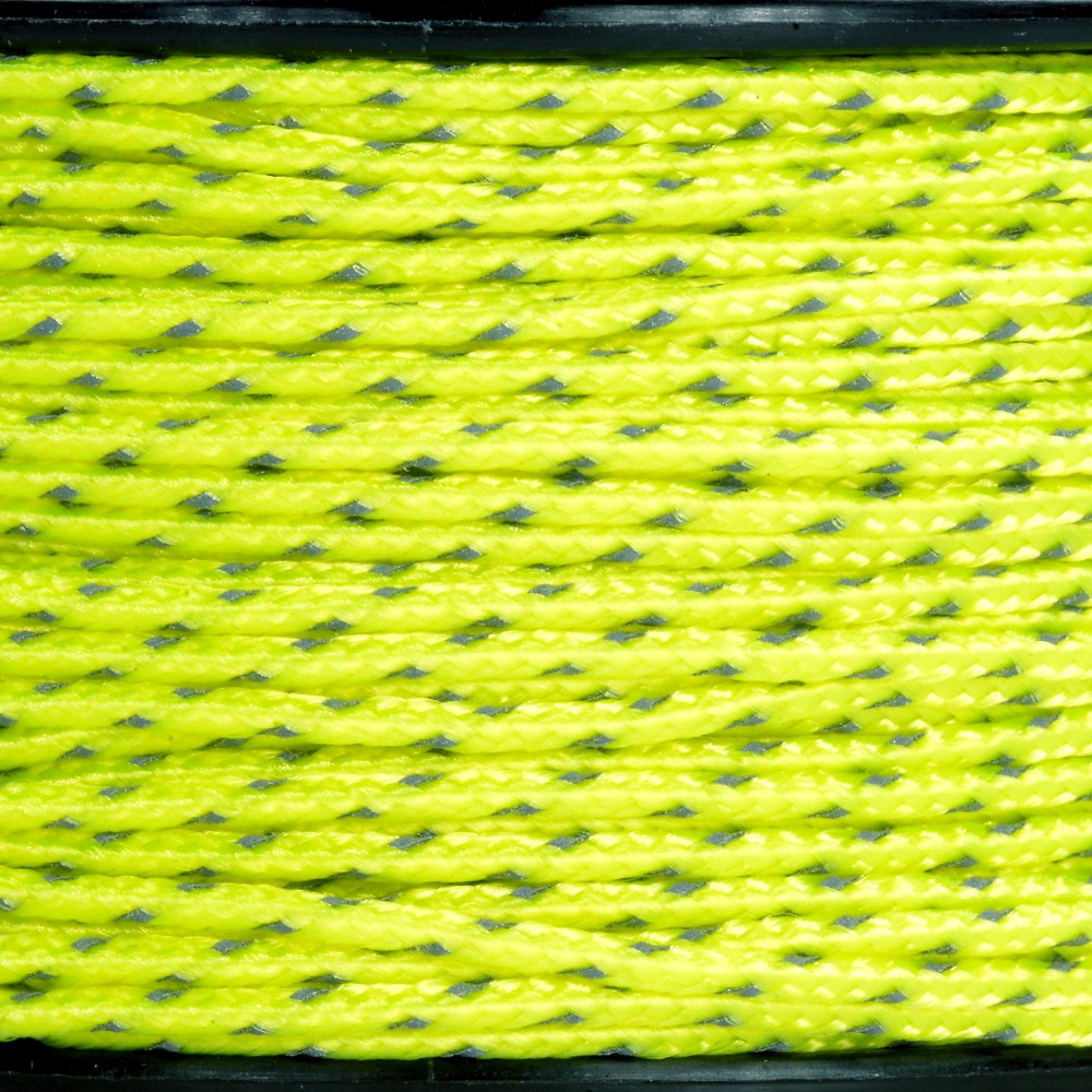 ATWOOD ROPE 反射材付 マイクロコード 1.18mm ネオンイエロー アトウッドロープ 12...